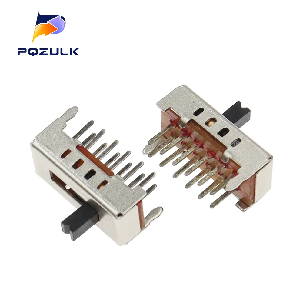 トグルスイッチ,10個,ss24d02g4 ss24d02 12ピン2p4t,高さ4mm