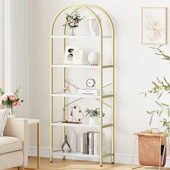 5-Tier Arched Bookshelf 1