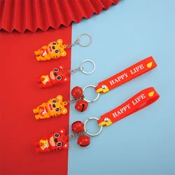 Colgante creativo de dibujos animados para niños, colgante de llave de coche, Mini Animal de dibujos animados, juguete, regalo