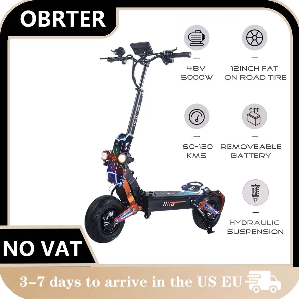 

Electric Scooter Adult High Power Dual Motor Folding For 5000W 48V 35AH 70km/h Max Speed 120km Long Range Adult Electric Scooter