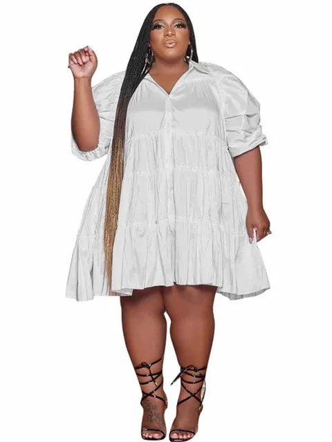 Women Summer Dress Sweet Ladies Oversized Clothes Plus Size Dresses Preppy  Sexy Short Shirt Dress Wholesale Bulk Dropshipping - Plus Size Dresses -  AliExpress
