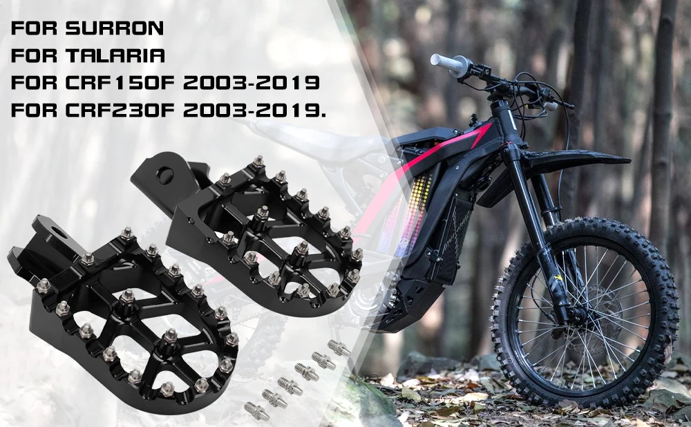 E-bike Foot Peg For CRF230 Surron Talaria Motorcycles CNC Parts Footpeg Footpedal Electric Dirt Bicycle Pedal Off-Road Motocross
