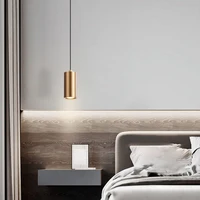 Lustre à bande créative minimaliste, lustre de chevet, de chambre à coucher, de restaurant minimaliste nordique, de comptoir de bar, lustre à tête unique 3
