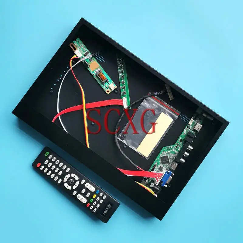 

Плата контроллера аналогового ТВ LP154WP1 LTN154X7 + металлический чехол 1CCFL 15,4 "1440*900 Комплект «сделай сам» LVDS 30 Pin VGA HDMI-совместимый AV USB