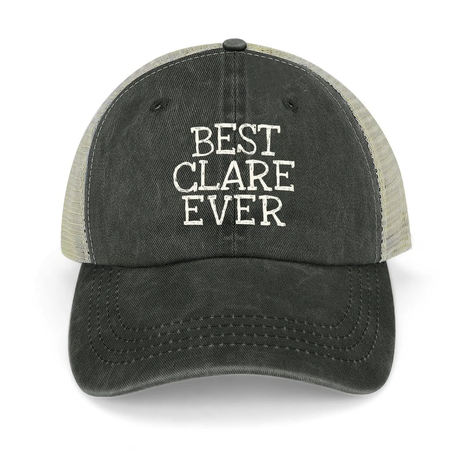 

Best Clare Ever Funny Personalized Name Cowboy Hat birthday Beach cute Sun Hat For Children Woman Hats Men's