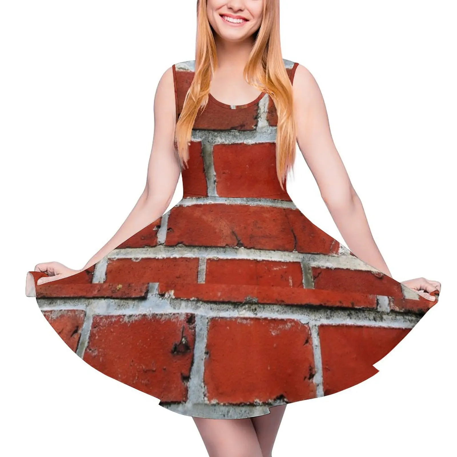 

Женское вечернее платье без рукавов, красное платье с кирпичной стеной, элегантная юбка знаменитости, лето