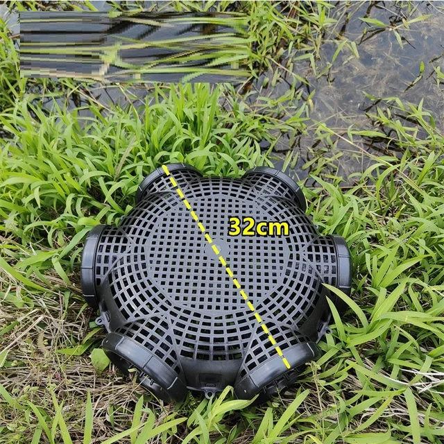Black Fish Net Cage Fishnet Finless Eel Loach Trap Fishing Pot Durable Plastic Container Mud Cage Container Fishing Traps 5