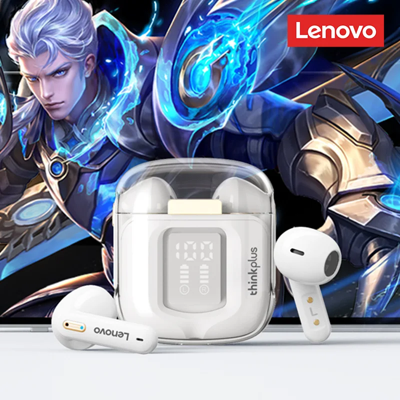 Lenovo-Écouteurs Bluetooth sans fil LP6 Pro, écouteurs TWS, écouteurs HiFi, casque de jeu de sport, affichage numérique LED, Original, 5.3
