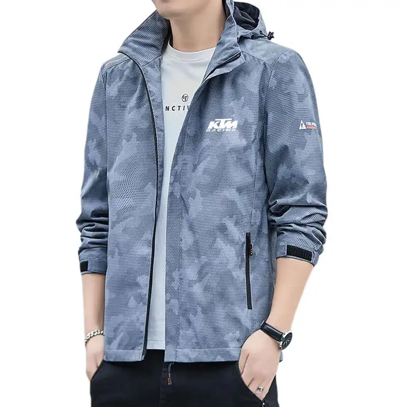 Nouvelle veste de sprint pour hommes en plein air veste mince décontractée veste pour hommes printemps et automne haut à capuche style masculin_voghion.com