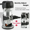 220V 2000W Electric Trimmer Router6.35mm & 8mm Milling Engraving Slotting Trimming Machine Hand Carving Router Woodworking Tools 2