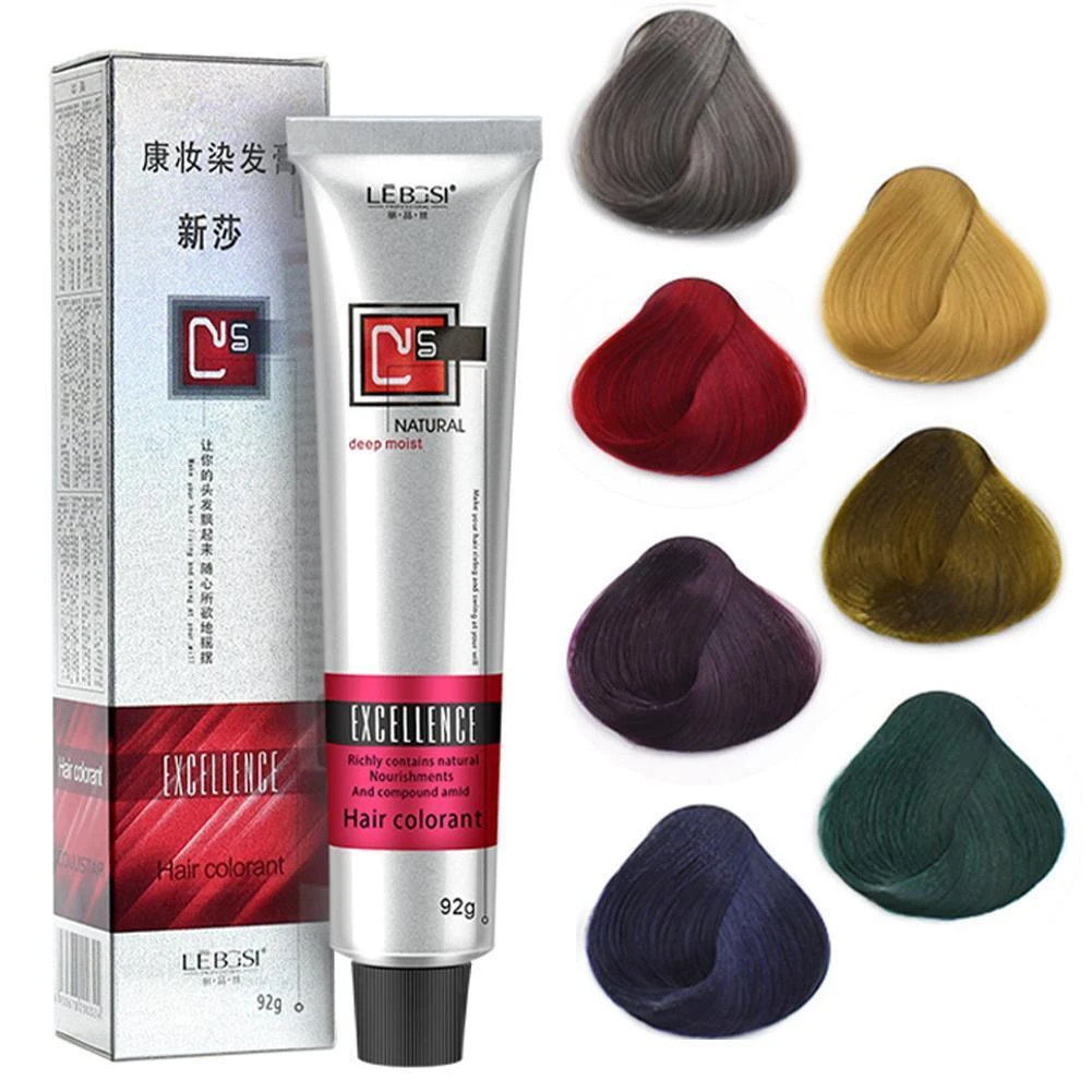 92g Hair Dye Tint Semi Permanent Hair Coloring Cream 7 Colors  Gold/Blue/Purple/Gray Hair dressing and Dyeing Cream for Women Men| | -  AliExpress