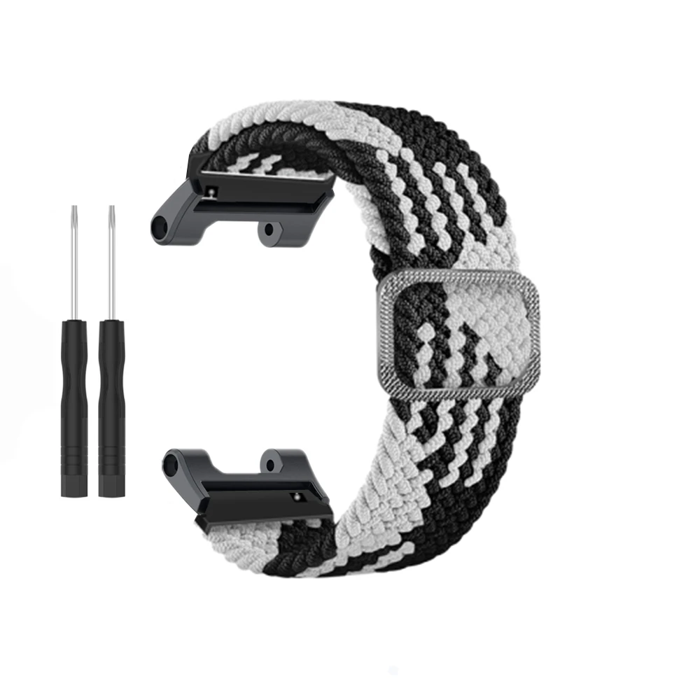 Breathable Nylon Adjustable Wristband - Soft Elastic Bracelet for Smart Watch Accessories