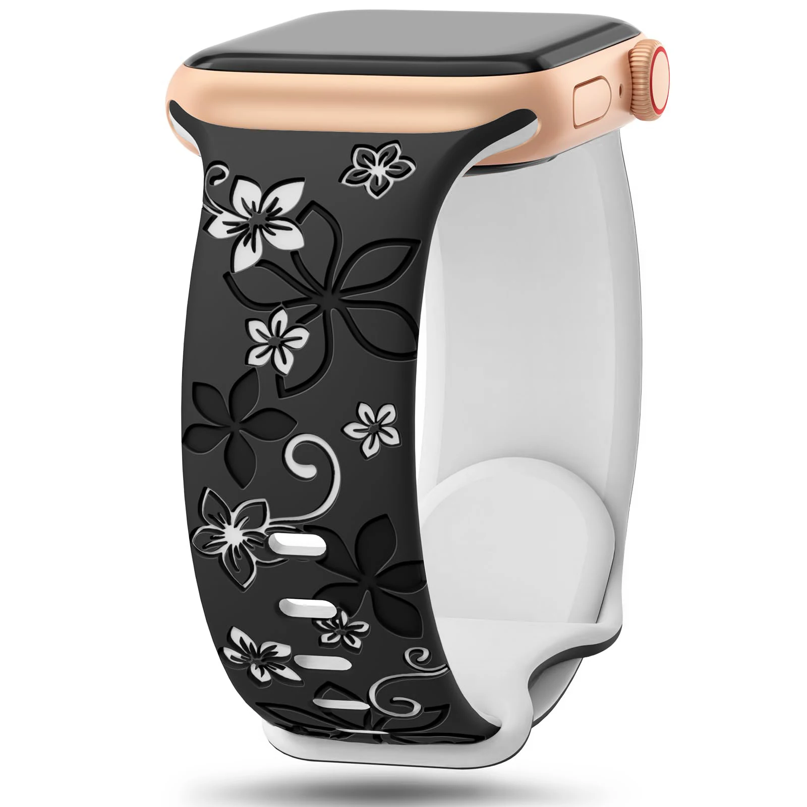 ตัวเลือกสินค้า สายนาฬิกาลายดอกไม้ สวยหรู สำหรับ Apple Watch ทุกขนาด