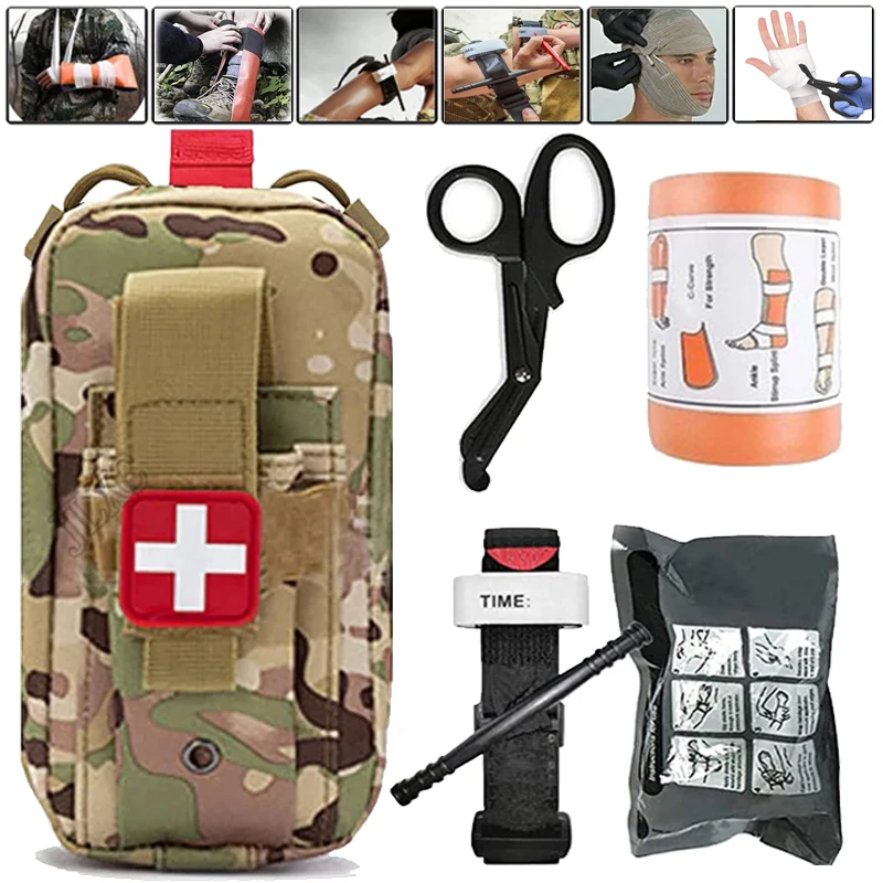 Tactical First Aid Kit Military Edc Survival Emergency Kits Bag