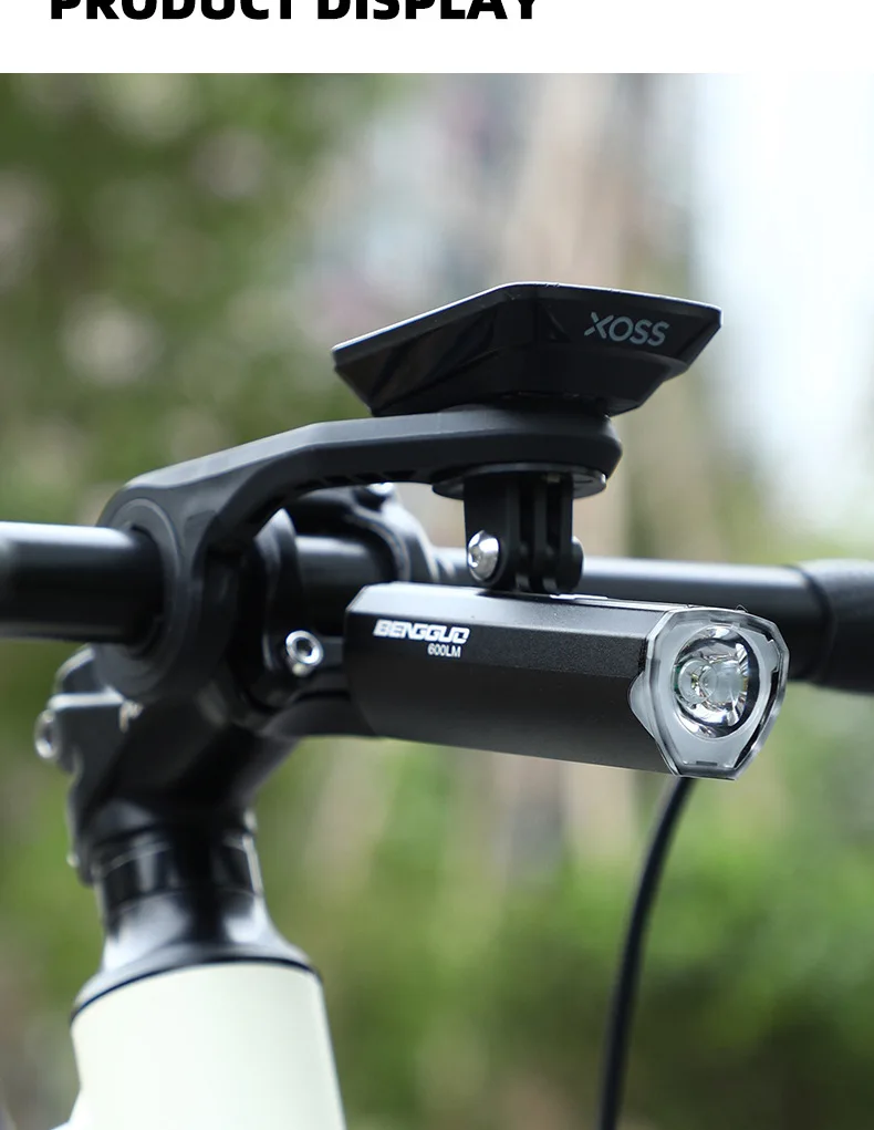 Bike computer extension mount in use on road bike