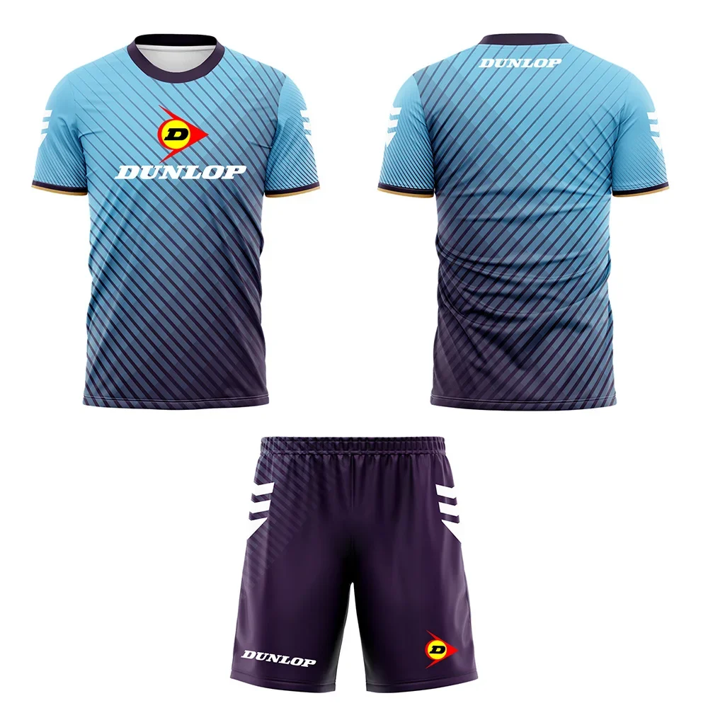 Large Size Men's Jersey Set Drawstring Shorts And T-shirts Sports Tracksuit Outdoor Tennis Basketball Quick Dry Sportswear Suit