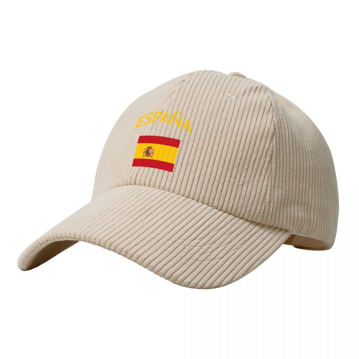 Spanish Flag Unisex Corduroy Baseball Cap