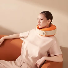 

U-shaped Neck Massage Pillow Pressure Vibration Car Home Memory Foam Neck Massage Pillow Electric Neck Massager Health Care SPA