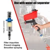90psi Adjustable Pneumatic Sandblasting Gun, 2.1lbs Portable Home Sandblasting Machine, Cordless Gravity Small Handheld Air Tool 5