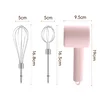 Portable Electric Food Mixer Wireless Hand Blender 3 Gear Speeds High Power Dough Blender Egg Beater Baking Kitchen Mixer Tools 6