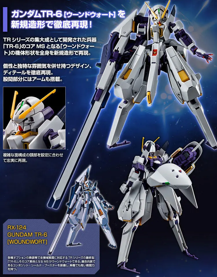 BANDAI - ゆたろ Bandai HGUC 1/144 RX-124 Gundam TR-6 Woundwort83317 JAPAN