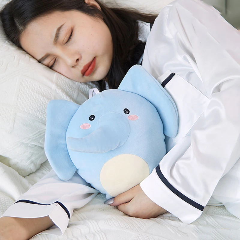 

8Inch Mini Blue Elephant Doll Pillow Plush Toys for Girls Sleeping Birthday Gift Pillow Holding Doll Cartoon Q Cute Elephant