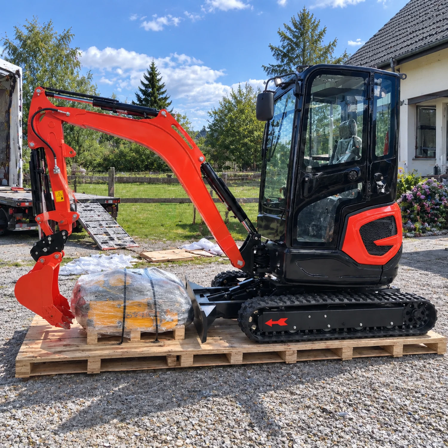 Diesel-Minibagger Kompakter Hydraulischer Raupenbagger 2,5 Tonnen CE EPA Euro 5 Kleinbagger Fabrikpreis Maßgeschneidert