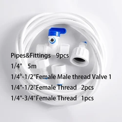Universal Water Purification Fittings Kit for Coffee and Ice Machines (9 pcs)