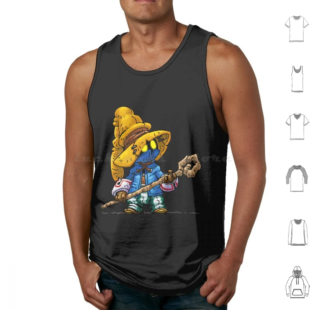 I Am A Mage Vivi Canotte Stampa Cotone Ffix Final Fantasy Chocobo Black Mage Ornitier Ff9 Vivi Mage Fantasy Wizard