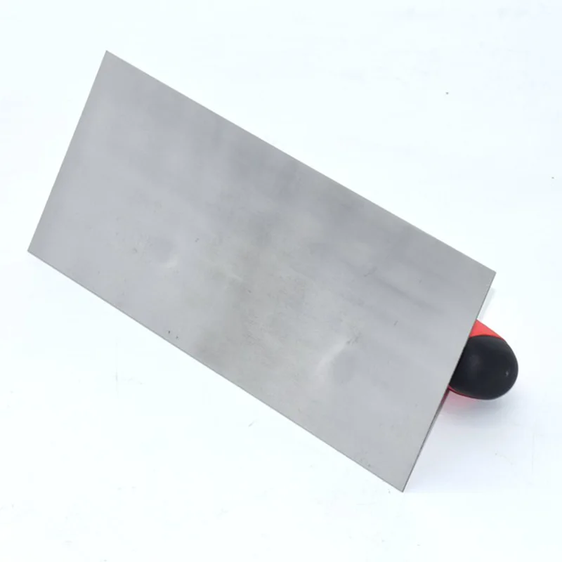 Plastering Trowel Stainless Steel Plastic Handle 11.02 inch Flat Bottom Drywall Plaster Mason Construction Tool