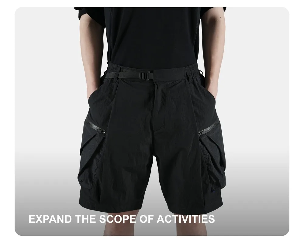 Reindee Lusion 25ss Toray metal nylon dwr shorts quick dry breathable fabric 3d pockets elastic waist molle techwear gorpcore
