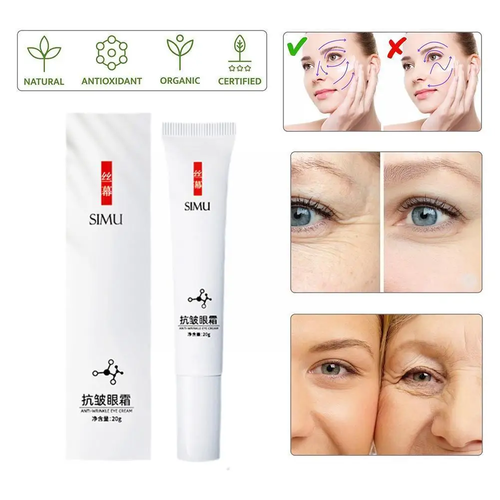 

20g Instant Wrinkle Removal Eye Cream Remove Dark Circles Face Line Puffiness Bags Fade Care Anti Tighten Aging Eye Skin Fi T6F0