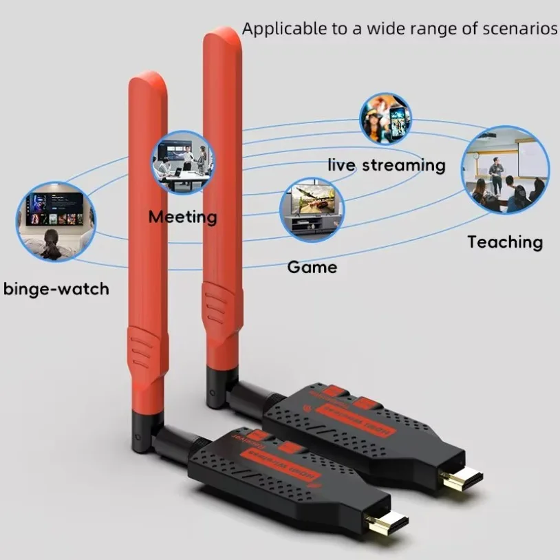 1080P 150m Wireless HDMI-Compatible Extender Splitter Video Transmitter Receiver for Camera Laptop PC to TV Monitor Projector