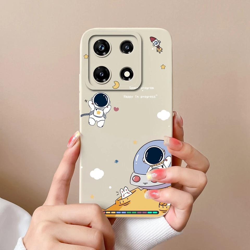 Cute Cat Silicone Liquid Shockproof Bumper Case