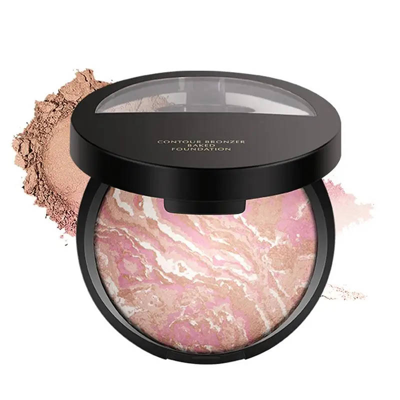 Baked Powder Makeup Pressed Powder Makeup Palette Natural Colors Face Loose Setting Finish Cosmetics Loose Powder Makeup Cosmetics