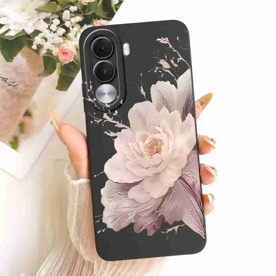 Cartoon Cat & Cute Dog Silicone Back Cover - 6.8 Premium Protective Phone Case