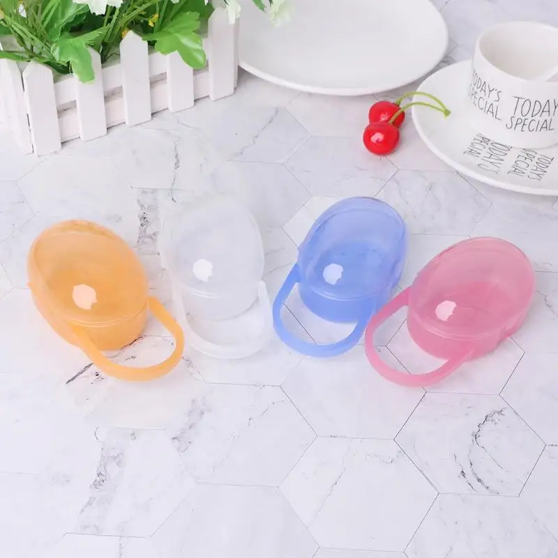 Q1FE Soild Portable Baby Infant Kids Pacifier Nipple Newborn Outdoor Travel Carrier Universal Holder Nipples Storage Box