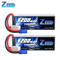 2pcs Zeee 3S Lipo Battery for FPV Drone 11.1V 120C 5200mAh EC5 Plug for RC Car Quadcopter Boat RC Airplane Model RC Parts дрон 1