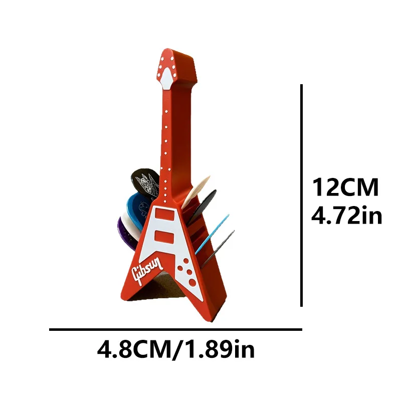 Black 10-Slot Guitar Pick Holder - Stylish and Practical Pick Storage Solution, Ideal Gift