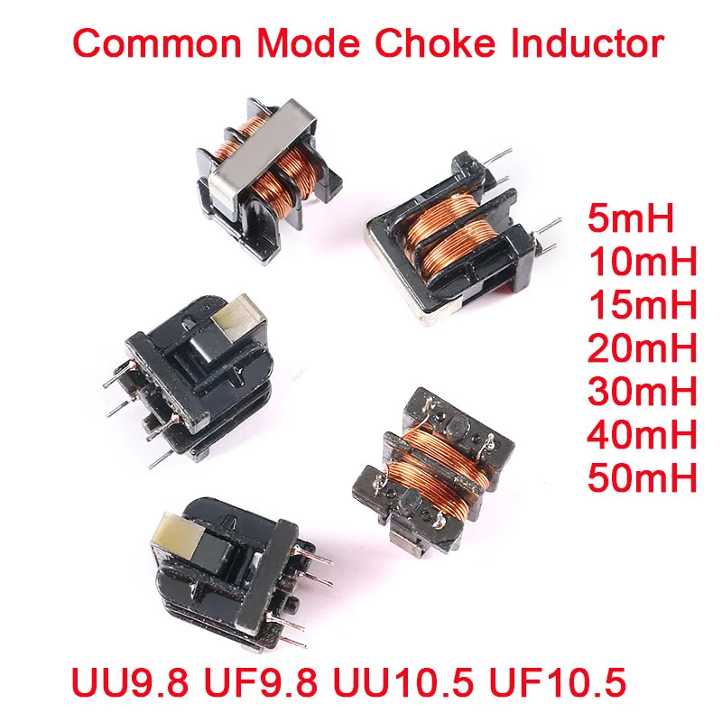 5Pcs UU9.8 UF9.8 UU10.5 UF10.5 필터 용 공통 모드 초크 인덕터 인덕턴스 10mH 20mH 30mH ...
