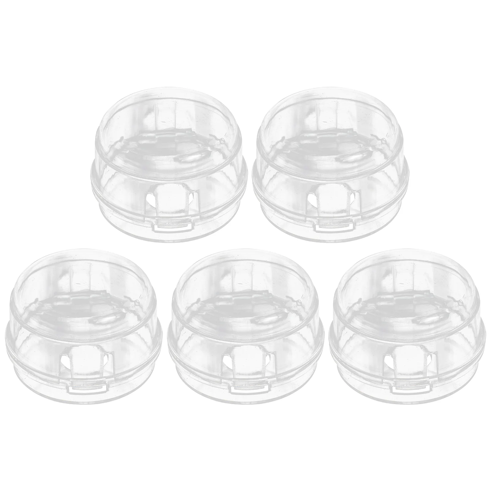 5 Pcs Transparent Stove Knob Covers Clear Household Oven Control Plastic Protectors