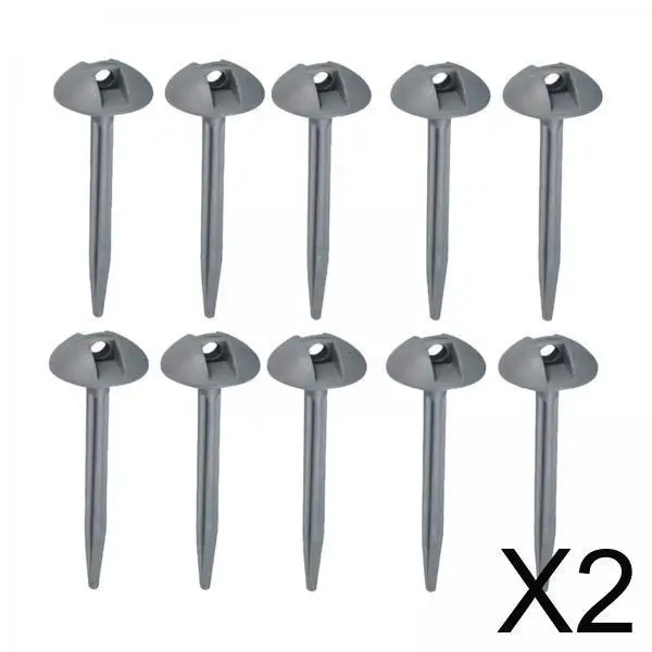 2x 10Pcs Tent Stakes Garden Stakes Camping Tents Nails Domed Shaped Tent Pegs Portable Ground Nail for Yard Camping Beach tent pegs camping tent accessories