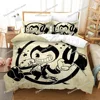 3D Printed Bendy N Ink Machine Bedding Set Pillowcase Duvet Cover Double Twin Full Queen King Adult Kids Bedclothes Quilt Cover 4