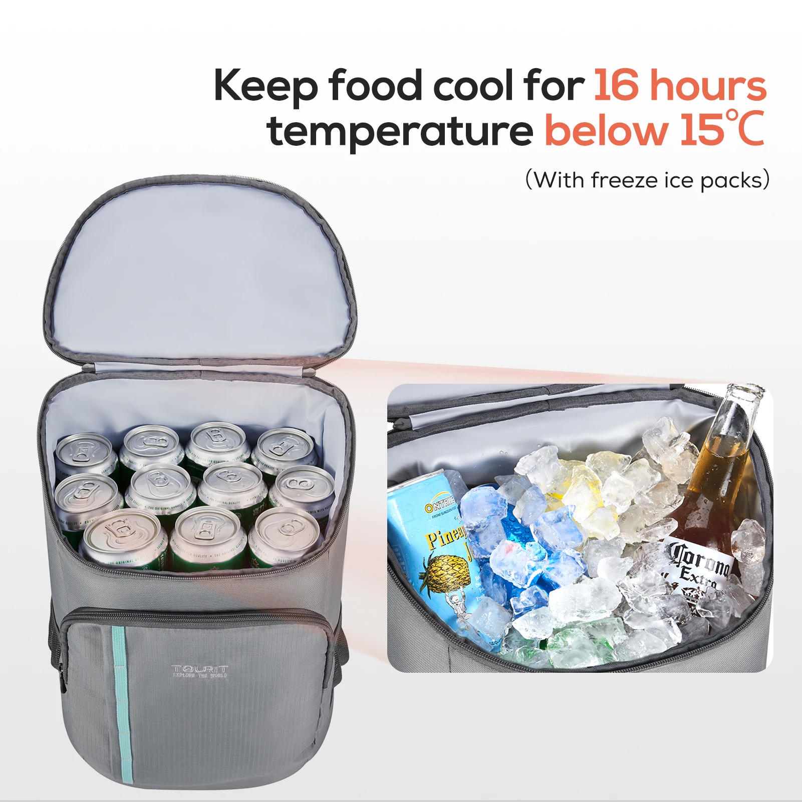 Backpack Cooler Leakproof Insulated Waterproof Backpack Cooler Bag Lightweigh