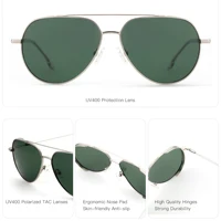 BLUEMOKY XL Size Metal Aviator Prescription Sunglasses for Men UV400 Polarized Myopia/Progressive Optical Sun Glasses 5