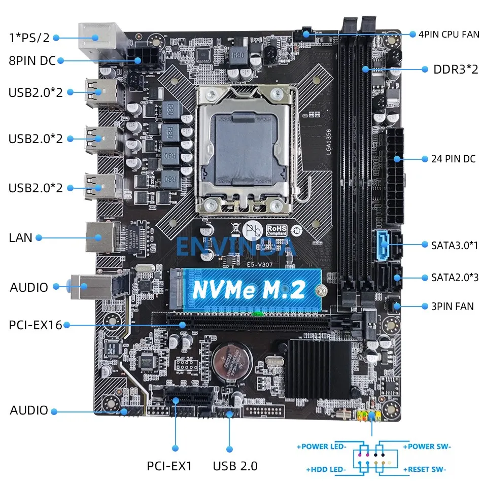 e5 reg ecc servidor memória ddr3 ram e5 v307 m.2 nvme