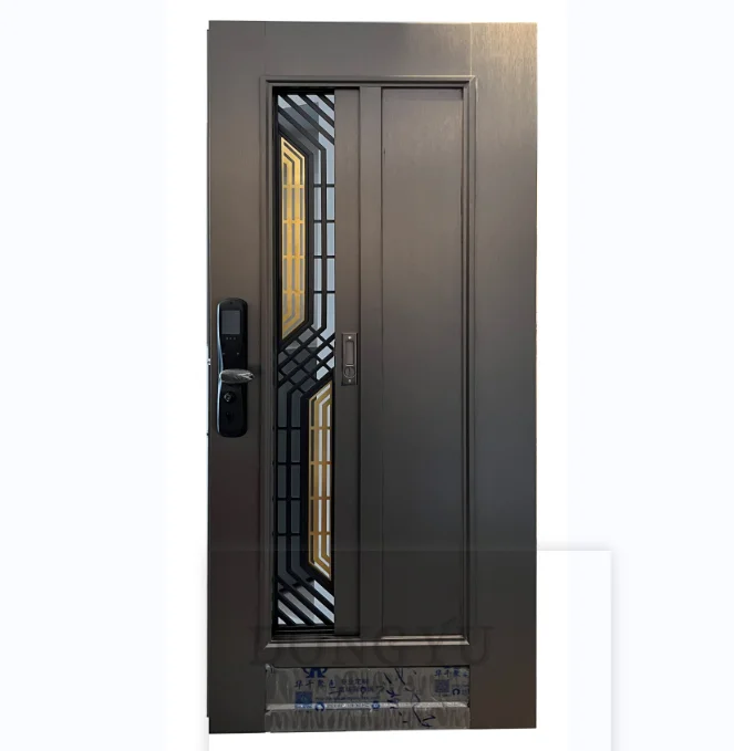 soundproof main entrance outdoor Fast Door security stainless steel wholesale door 4