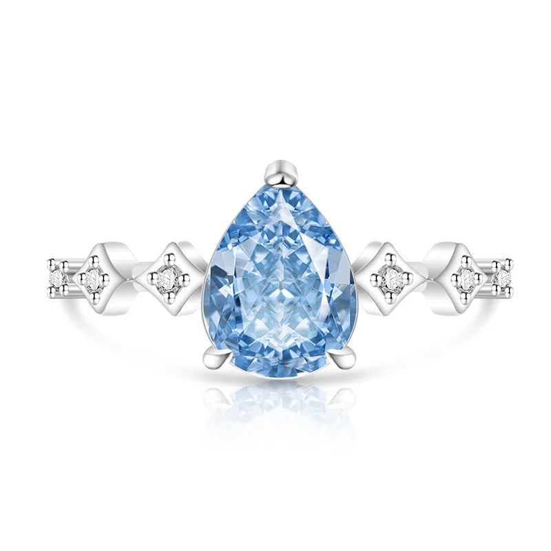 Elegant Adjustable 925 Silver Gemstone Ring for Women – Perfect for Any Occasion