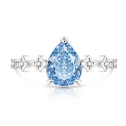 Elegant Adjustable 925 Silver Gemstone Ring for Women - Perfect for Any Occasion (Royal blue)