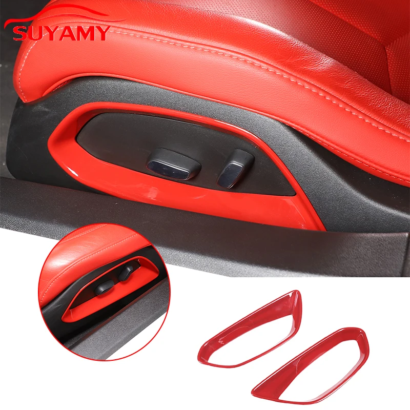 

ABS Car Seat Adjustment Buttons Panel Trim Cover For 2020-2023 Corvette C8 Stingray Z51 Z06 Auto Accessories